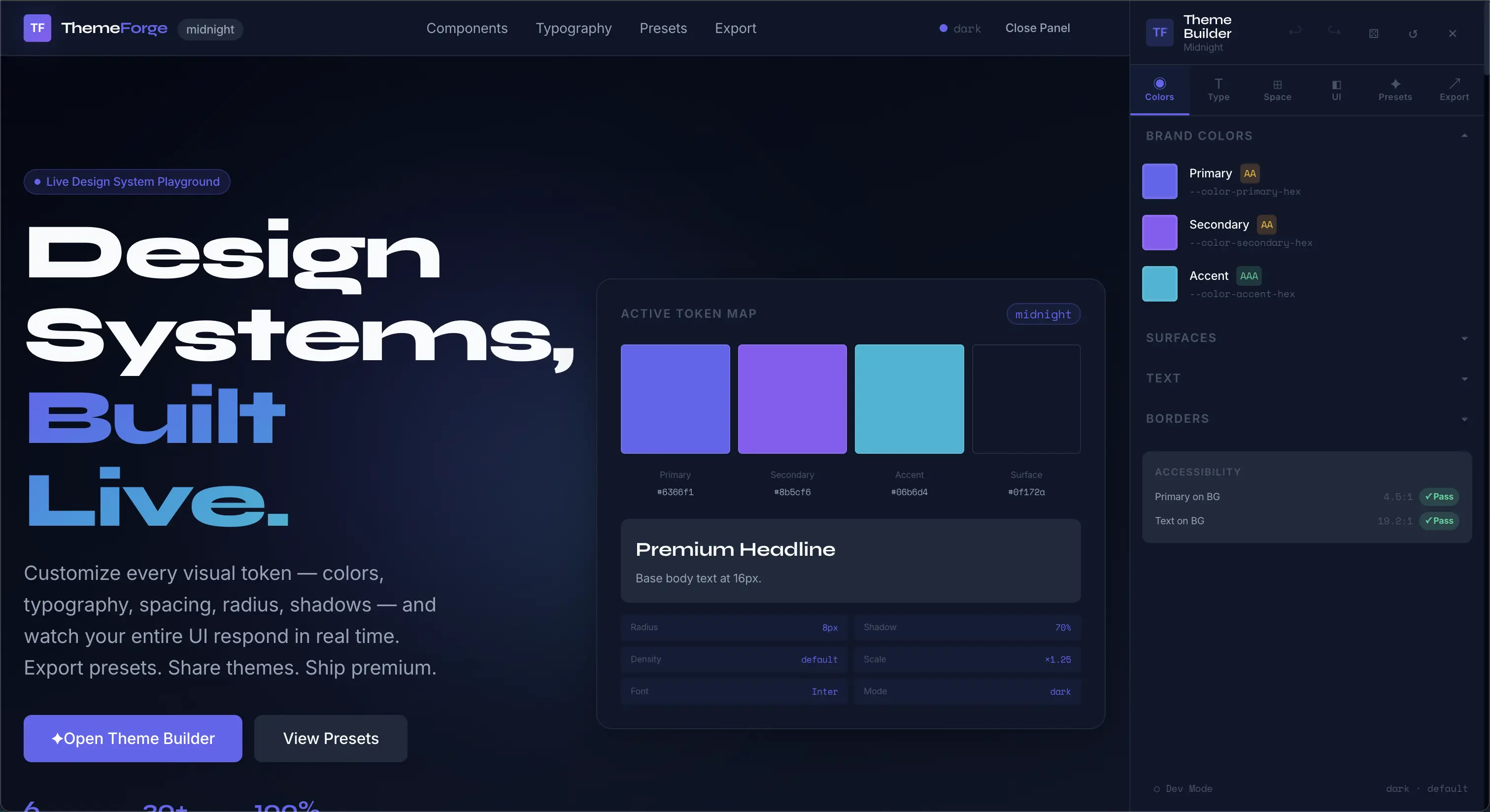 ThemeForge — Theme Builder screenshot